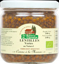 LENTILLES VERTES AU NATUREL 240G