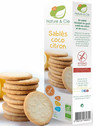 SABLES COCO CITRON SANS GLUTEN 125G