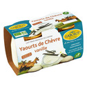 YAOURT DE CHEVRE AROMATISE VANILLE BIO 2X125G