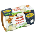 YAOURT NATURE AU LAIT ENTIER 2X125G