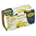 YAOURT AROMATISE CITRON SUCRE LAIT 1/2 ECREME 2X125G