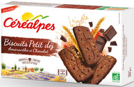BISCUITS PETIT DEJ AMARANTHE CHOCOLAT (4 SACHETS DE 4 BISCUITS) 200G