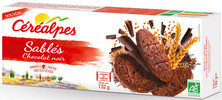 SABLES CHOCOLAT NOIR (6 SACHETS DE 2 BISCUITS) 132G