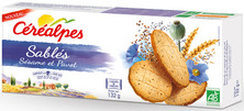 SABLES SESAME PAVOT (6 SACHETS DE 2 BISCUITS) 132G