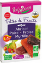 ETUI 5 PATES DE FRUITS (abricot, myrtille, fraise, poire) 125G