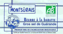 BEURRE GROS SEL 250G